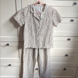 Rylee + Cru Kids Pajama Set - Cream and Brown